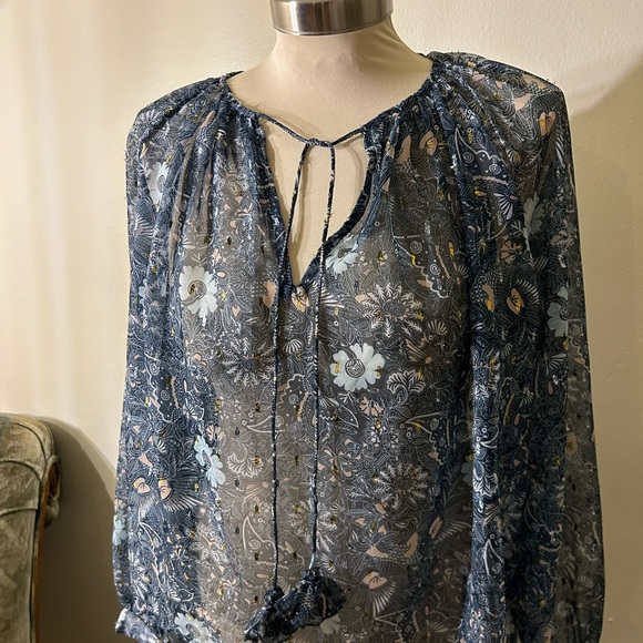 Anthropologie Let Me Be Puff-Sleeved Blouse - Picture 8 of 11